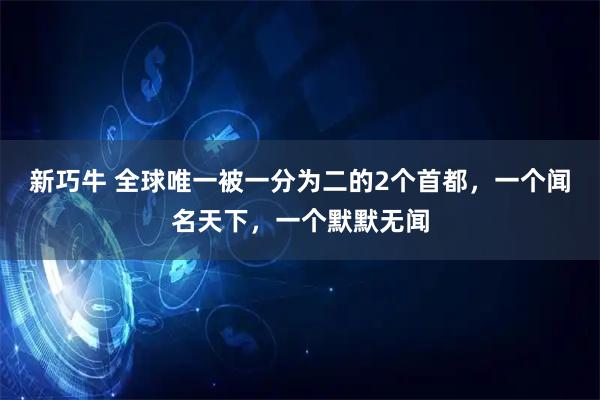 新巧牛 全球唯一被一分为二的2个首都，一个闻名天下，一个默默无闻
