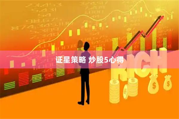 证星策略 炒股5心得